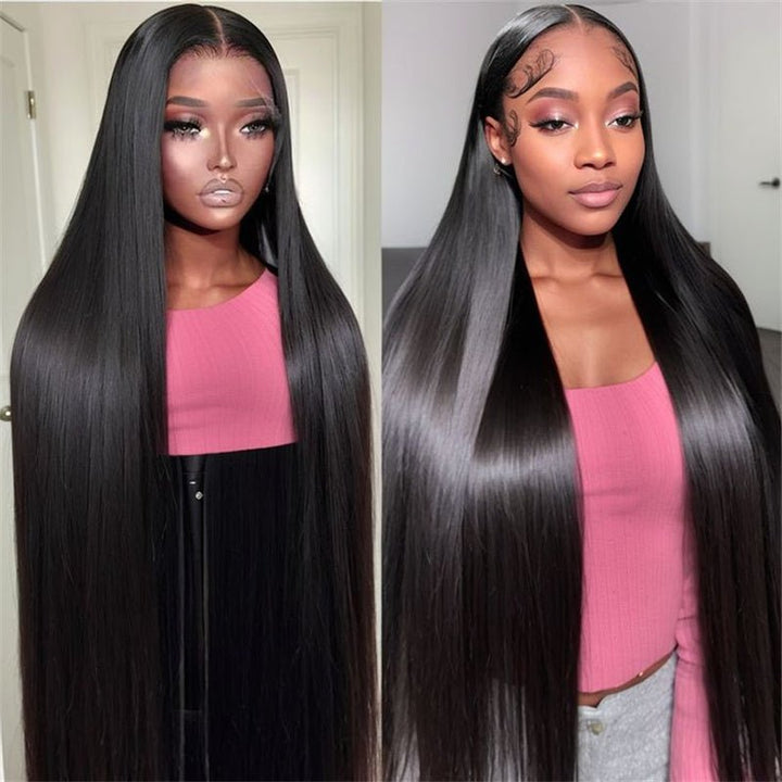 Lemoda 4x4 HD Invisible Lace Closure Wig Pre Plucked Straight Human Hair Wigs Melted All Skin - Lemoda Hair