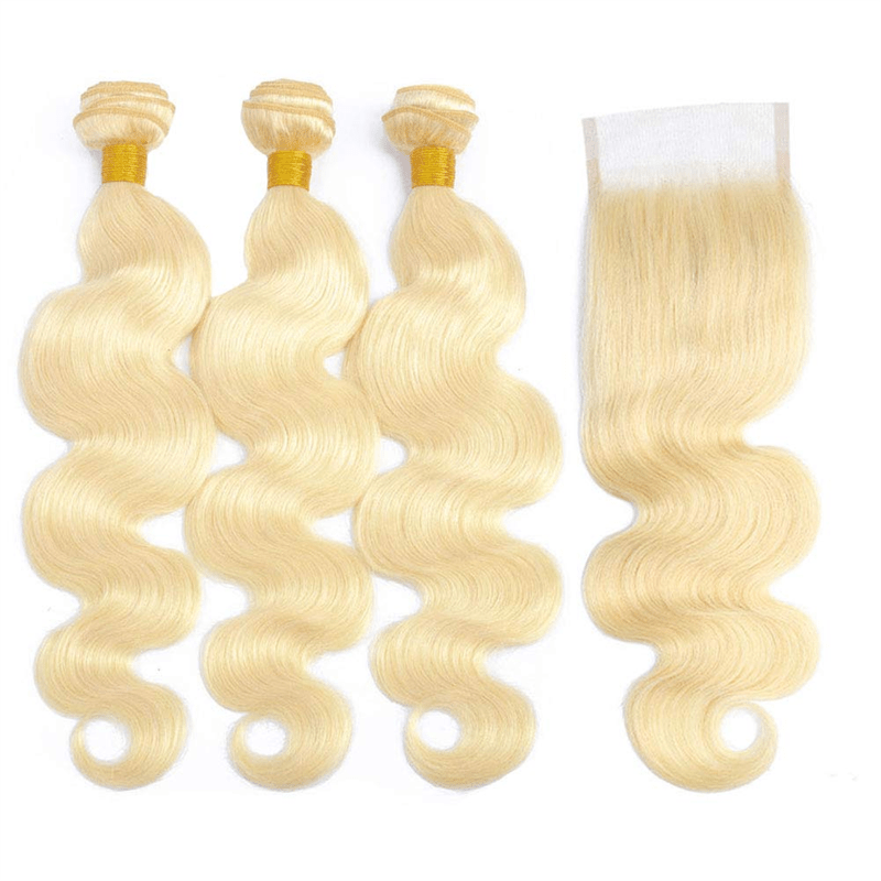 Lemoda 613 Body Wave Virgin Human Hair 3 Bundles With 4x4 Lace Closure - Lemoda Hair