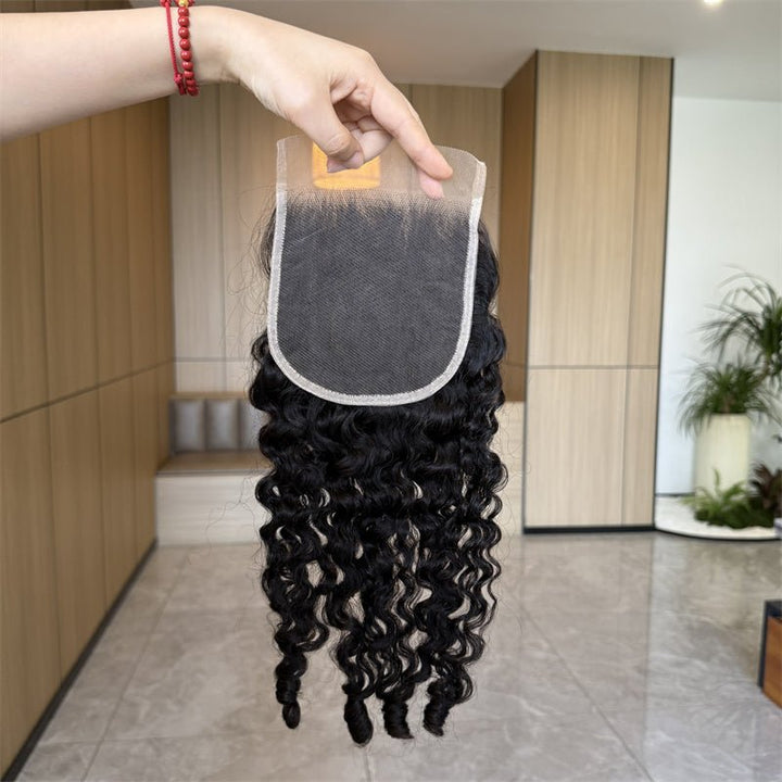 Lemoda Burmese Curly Hair 3 Bundles With 5x5 Lace Closure Brazilian Human Hair - Lemoda Hair