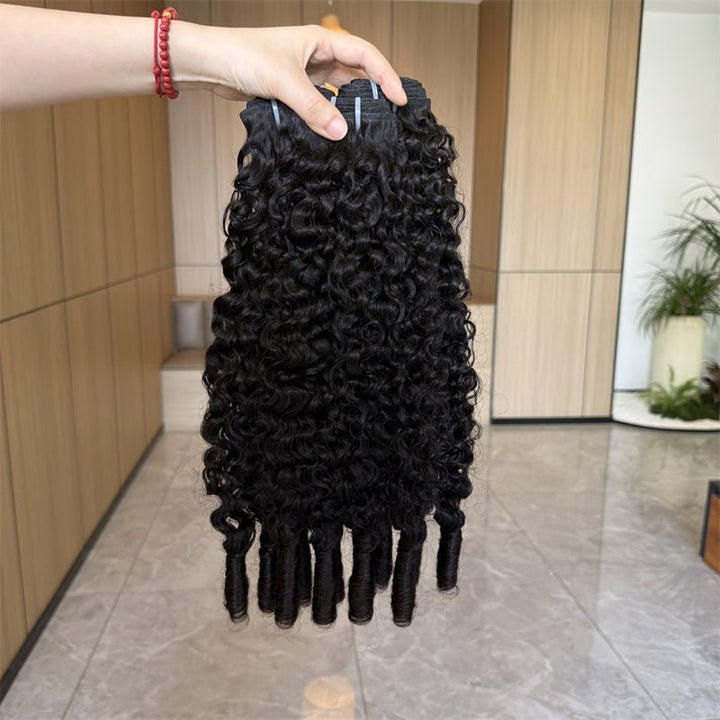 Lemoda Burmese Curly Hair 3 Bundles With 5x5 Lace Closure Brazilian Human Hair - Lemoda Hair