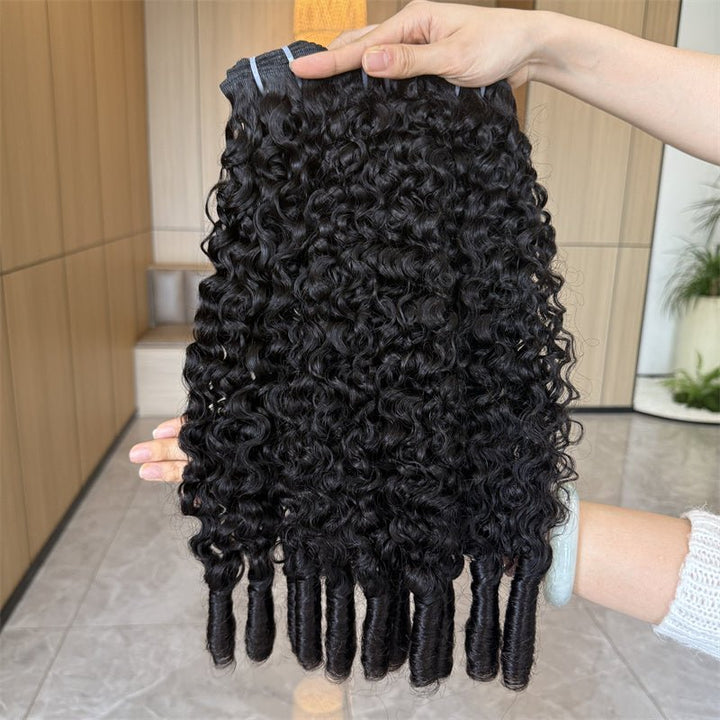 Lemoda Burmese Curly Hair 3 Bundles With 5x5 Lace Closure Brazilian Human Hair - Lemoda Hair