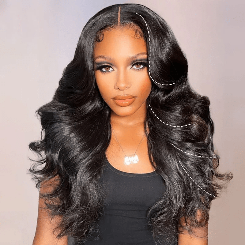 Lemoda Layered Cut HD Lace Front Wig Body Wave 5x5 13x6 Human Hair Glueless Wigs - Lemoda Hair