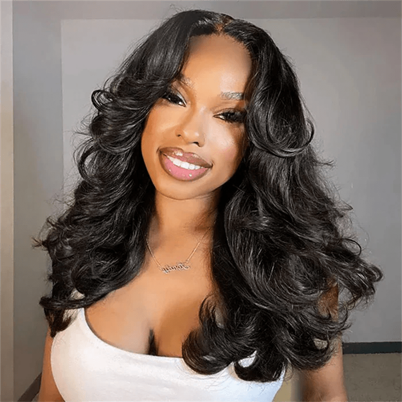 Lemoda Layered Cut HD Lace Front Wig Body Wave 5x5 13x6 Human Hair Glueless Wigs - Lemoda Hair