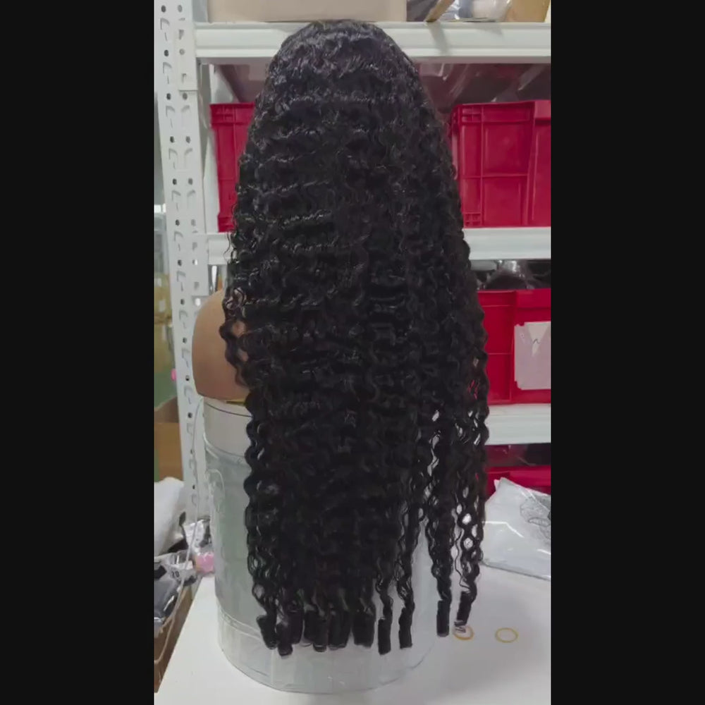 Lemoda Burmese Curly Wave Wigs 250% 13x6 Full HD Lace Front Wig Human Hair Natural Hairline