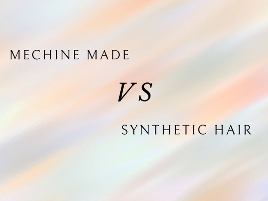 Machine Made Human Hair Wigs VS Synthetic Hair Wigs