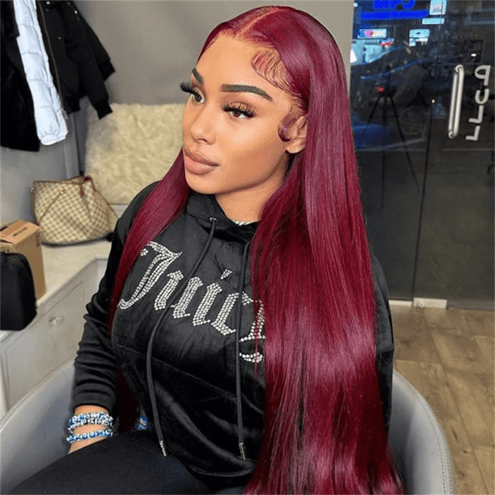 13x4 Lace Front Human Hair Wigs Transparent Colored Lace Wigs Fast Shipping - Lemoda Hair