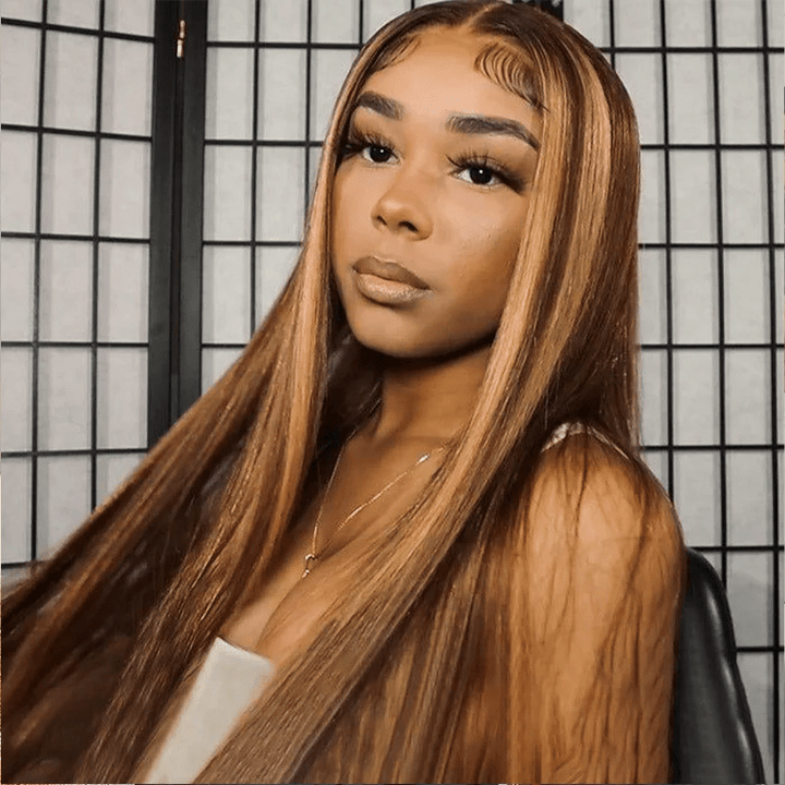 13x4 Lace Front Human Hair Wigs Transparent Colored Lace Wigs Fast Shipping - Lemoda Hair