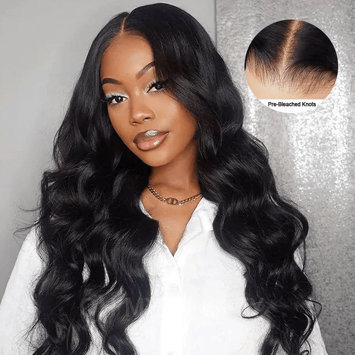 13x4 Lace Front Wigs Human Hair Body Wave 13x6 Transparent Lace Wigs Bleached Knots - Lemoda Hair