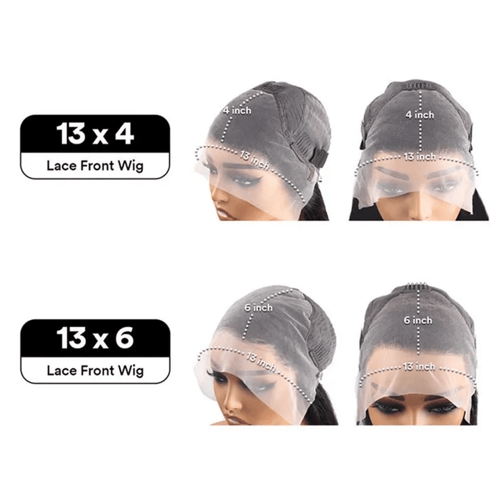13x4 Lace Front Wigs Human Hair Body Wave 13x6 Transparent Lace Wigs Bleached Knots - Lemoda Hair
