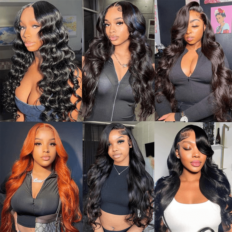 13x4 Lace Front Wigs Human Hair Body Wave Transparent Lace Wigs for Women - Lemoda Hair