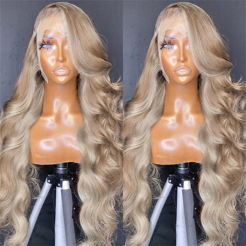 Lemoda Ash Blonde Body Wave Lace Front Wig 13x6 Transparent Lace Human lemoda-ash-blonde-body-wave-lace-front-wig-13x6-transparent-lace-human