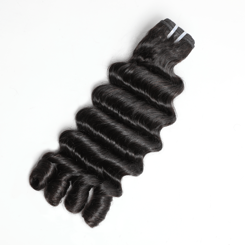 16A Megeen Curly Human Hair Deep Wave With Spiral Curly End Virgin Hair Extensions - Lemoda Hair