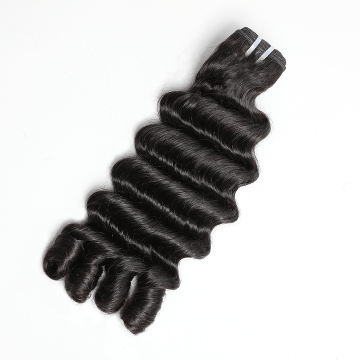 16A Megeen Curly Human Hair Deep Wave With Spiral Curly End Virgin Hair Extensions - Lemoda Hair