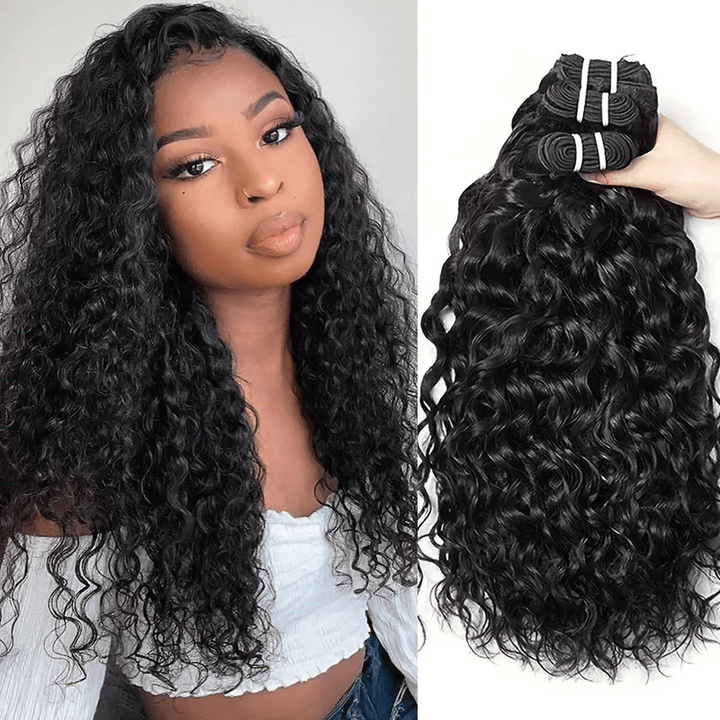 16A Water Wave Human Hair Bundles Unprocessed Virgin Hair Extensions For Women - Lemoda Hair