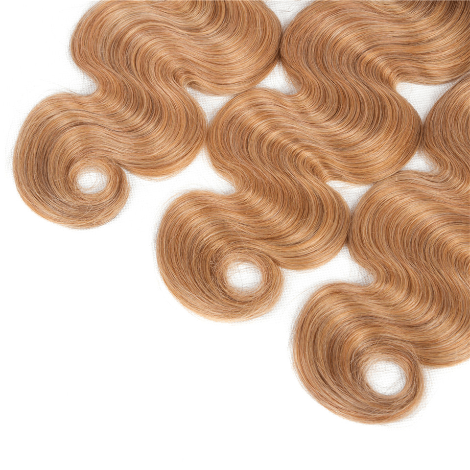 1B/27 Ombre Body Wave 4 Bundles With 4x4 Lace Closure 100% Virgin Human hair - Lemoda Hair