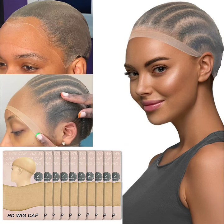 Invisible and Breathable HD Wig Cap 10PCS