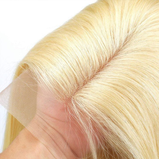 Lemoda 613 Blonde Straight Short Bob Wigs 13x4 Lace Front Wigs Human Hair for Black Women
