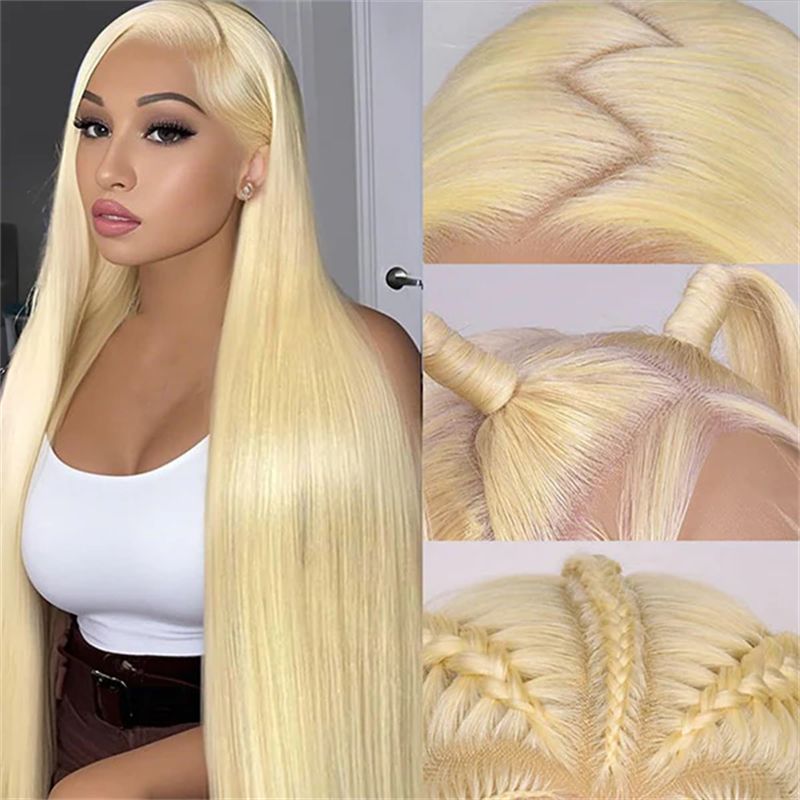 Lemoda 613 Blonde Human Hair 13x6 HD Invisible Lace Front Wigs 180%