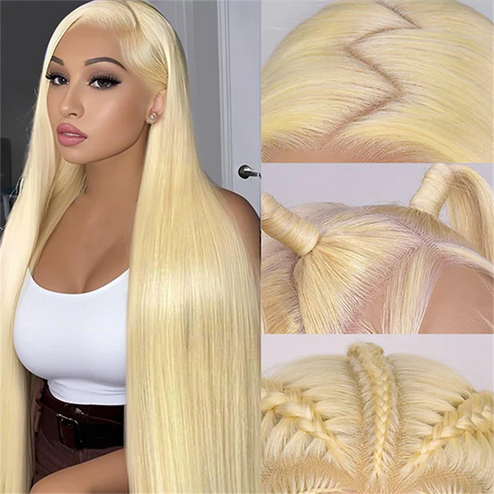 Lemoda 613 Blonde Human Hair 13x6 HD Invisible Lace Front Wigs 180%