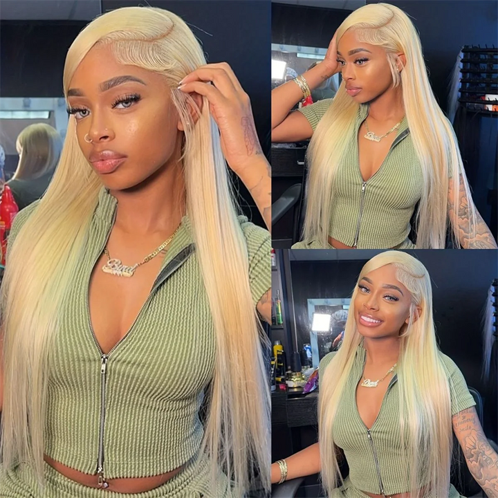 Lemoda 613 Blonde Human Hair 13x6 HD Invisible Lace Front Wigs 180%