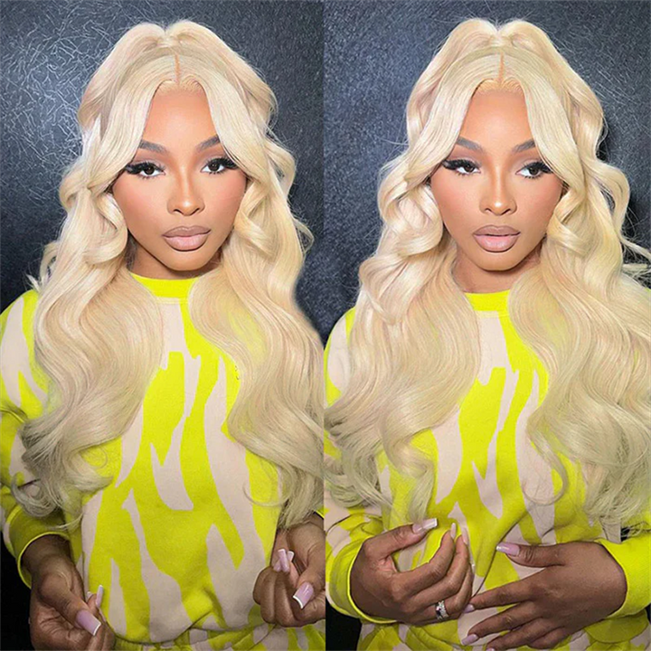 Lemoda 613 Blonde Human Hair 13x6 HD Invisible Lace Front Wigs 180%