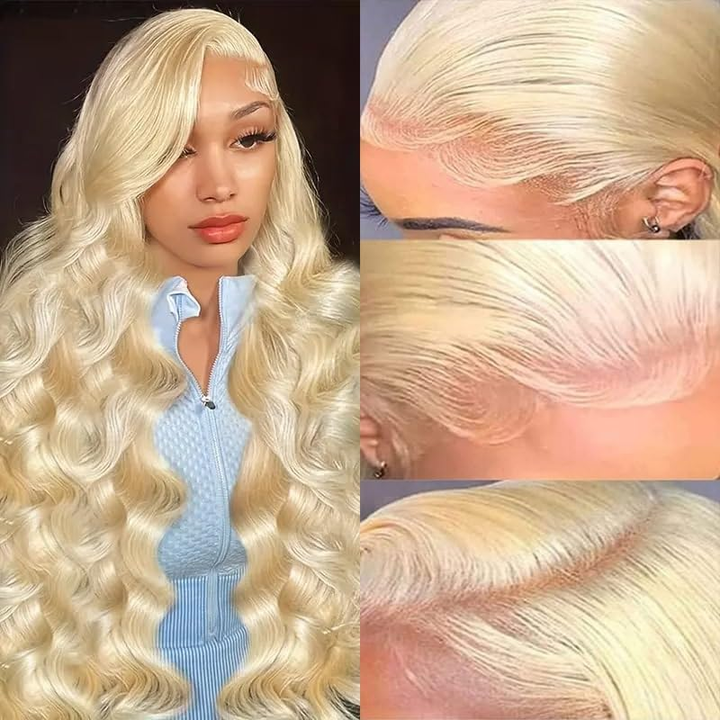 Lemoda 613 Blonde Human Hair 13x6 HD Invisible Lace Front Wigs 180%