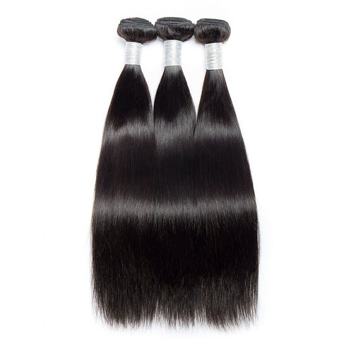 3 Bundles Brazilian Virgin Human Hair Long and Straight Hair Weft