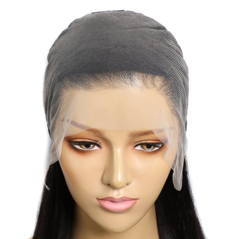 13X6 Lace Frontal Wigs Human Hair Transparent Lace Straight Long inches Brazilian Virgin Hair