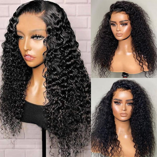 13x4 Lace Frontal Wig Human Hair Water Wave 16 inches Human Wigs for Black Women