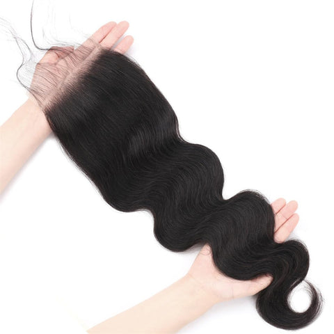 Lemoda Body Wave 5x5 Transparent HD Lace Closure Virgin Human Hair Frontal Closure
