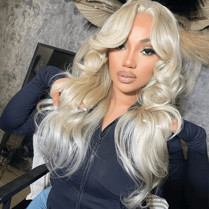 Body Wave 613 Blonde Lace Front Wigs 13x4 Lace Straight Human Hair Wig - Lemoda Hair