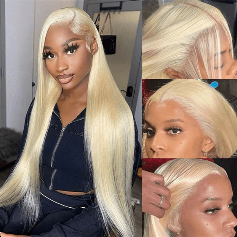 Body Wave 613 Blonde Lace Front Wigs 13x4 Lace Straight Human Hair Wig - Lemoda Hair