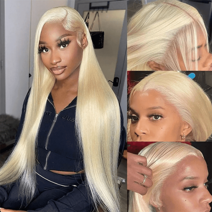 Body Wave 613 Blonde Lace Front Wigs 13x4 Lace Straight Human Hair Wig - Lemoda Hair