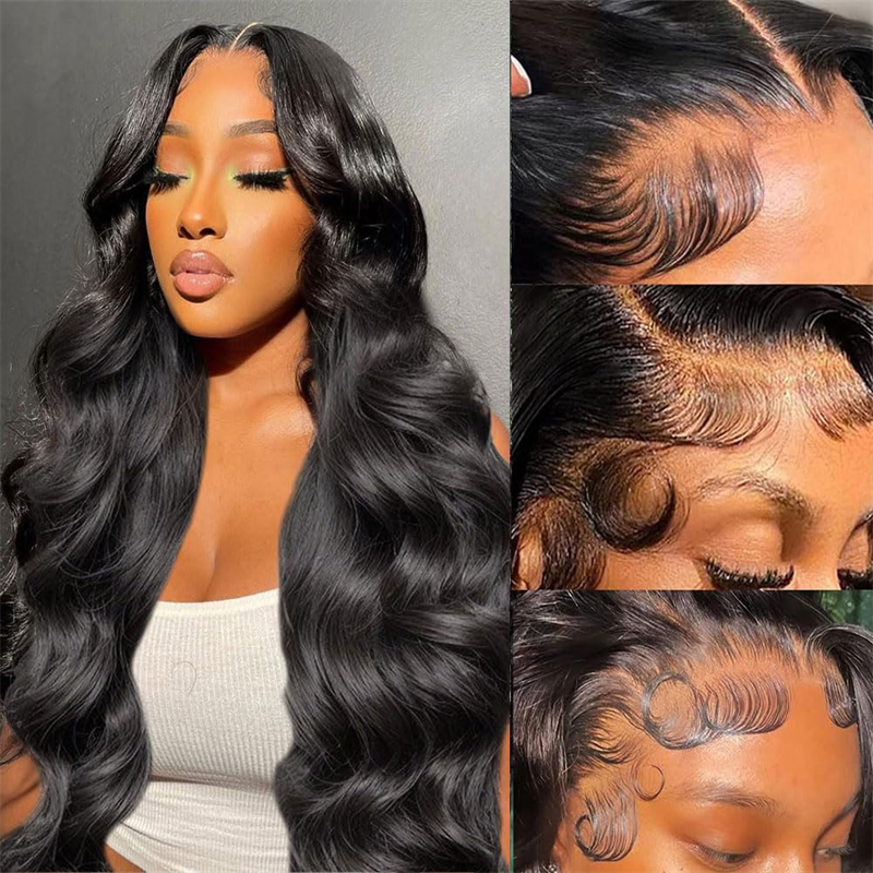 13x4 Lace Front Wigs Human Hair Body Wave Transparent Lace Wigs for Women