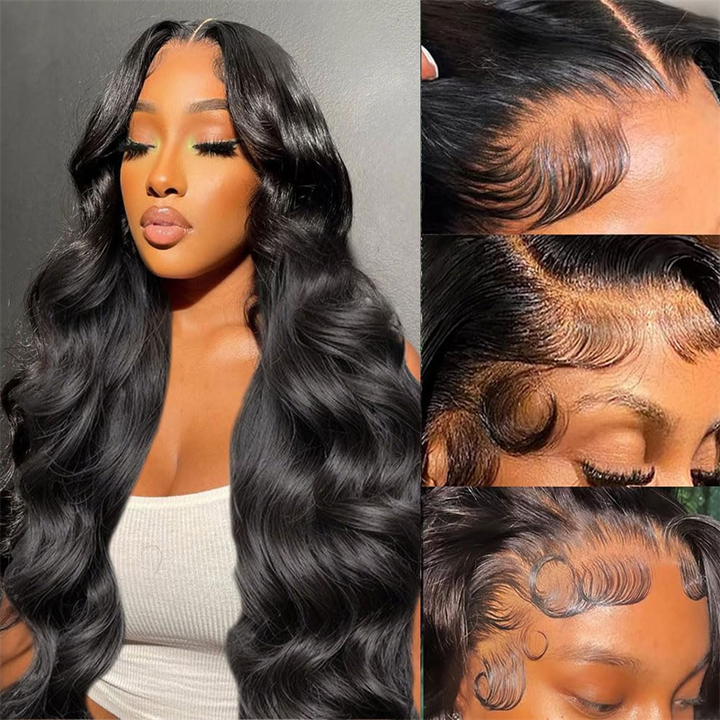 13x4 Lace Front Wigs Human Hair Body Wave Transparent Lace Wigs for Women