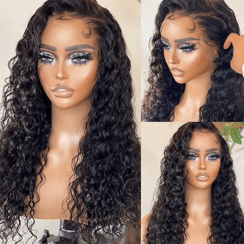 (Bogo Free) Lemoda 13x6 Lace Frontal Wigs Water Wave Human Hair Wigs For Women - Lemoda Hair