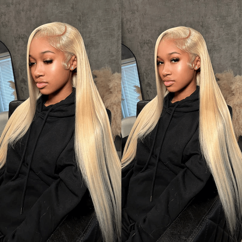 (Bogo Free) Lemoda 613 Blonde 13x4/13x6 Lace Front Wigs 180% Straight Human Hair Wigs - Lemoda Hair