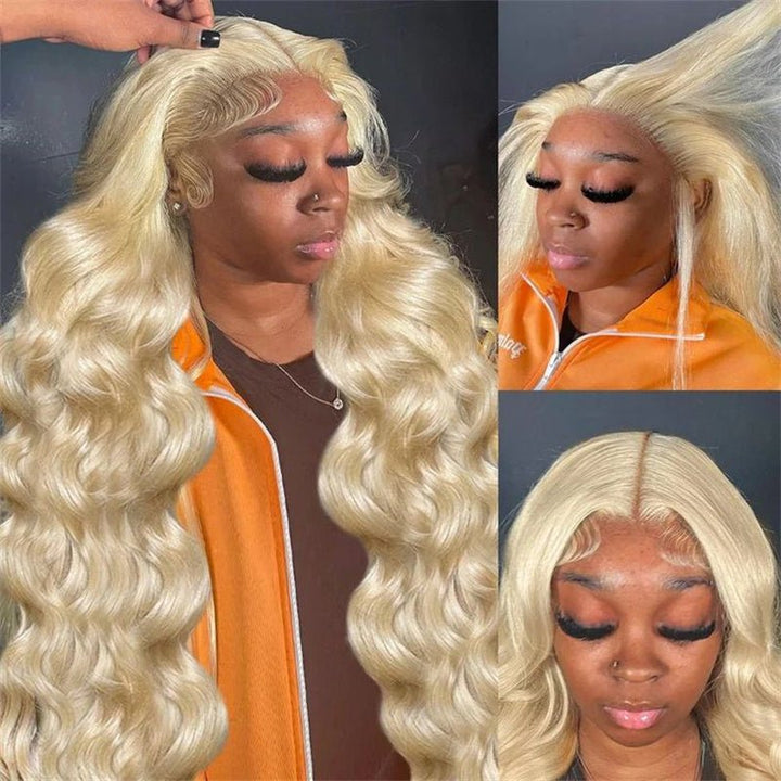 (Bogo Free) Lemoda 613 Blonde Body Wave Human Hair Wigs Transparent 13x4 Lace Front Wigs - Lemoda Hair