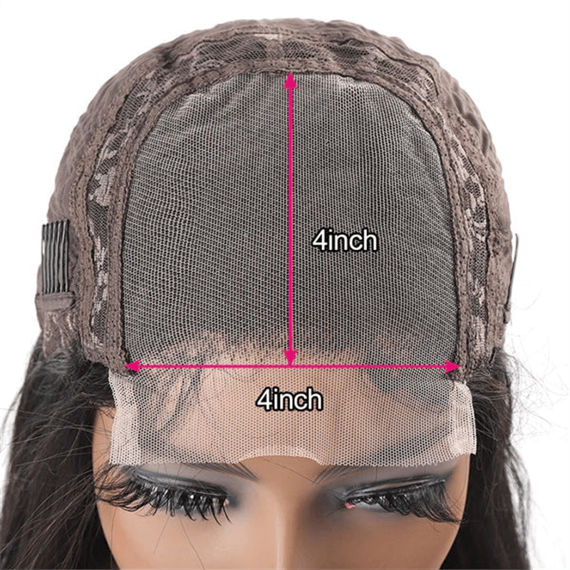 (Bogo Free) Lemoda Affordable 4x4 Transparent Water Wave Closure Lace Wigs Human Hair - Lemoda Hair