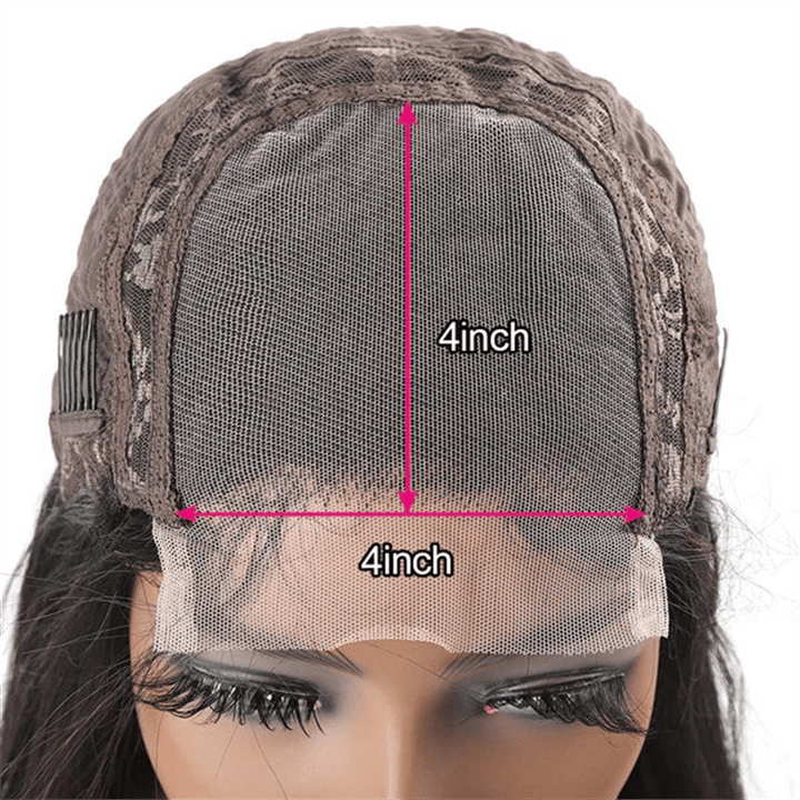 (Bogo Free) Lemoda Affordable 4x4 Transparent Water Wave Closure Lace Wigs Human Hair - Lemoda Hair