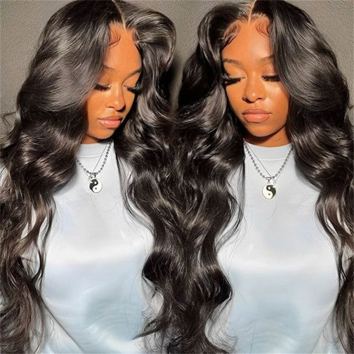 (Bogo Free) Lemoda Body Wave 4x4 Transparent Lace Closure Wigs Human Hair 180% - Lemoda Hair