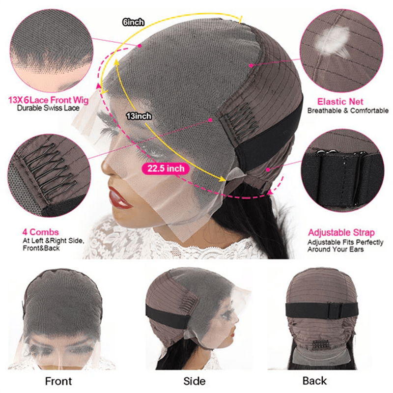 (Bogo Free) Lemoda Deep Wave Human Hair Wigs Transparent 13x6 Lace Front Wig 180% - Lemoda Hair