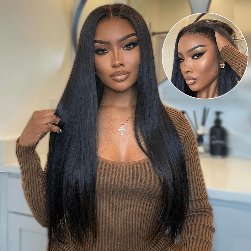 (Bogo Free) Lemoda Silky Straight 13x4 Lace Front Wigs Human Hair For Women - Lemoda Hair