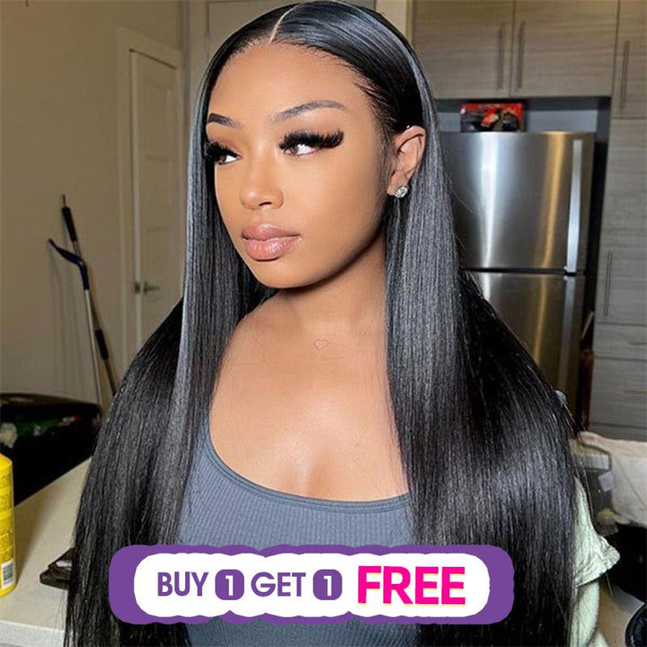 (Bogo Free) Lemoda Silky Straight 13x4 Lace Front Wigs Human Hair For Women - Lemoda Hair