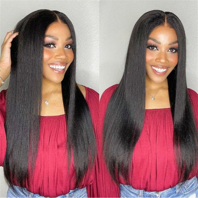 (Bogo Free) Lemoda Straight Hair 4x4 Transparent Lace Closure Wigs Human Hair For Women - Lemoda Hair