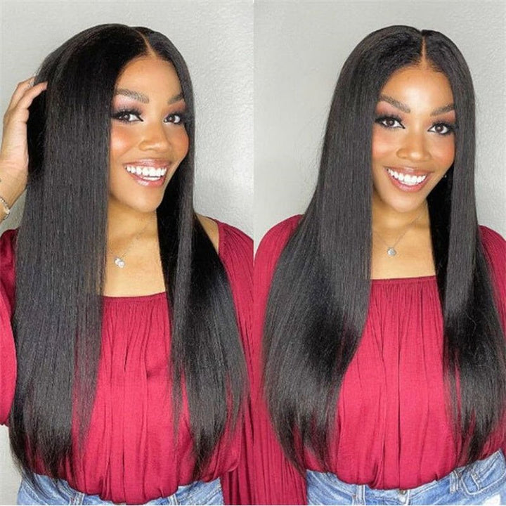(Bogo Free) Lemoda Straight Hair 4x4 Transparent Lace Closure Wigs Human Hair For Women - Lemoda Hair