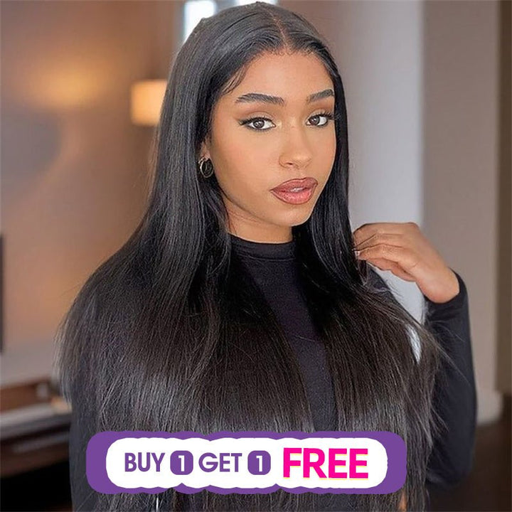 (Bogo Free) Lemoda Straight Hair 4x4 Transparent Lace Closure Wigs Human Hair For Women - Lemoda Hair