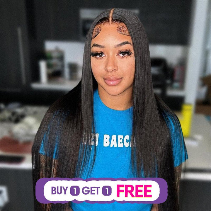 (Bogo Free) Lemoda Transparent 13x6 Lace Front Wigs Straight Human Hair Wigs - Lemoda Hair