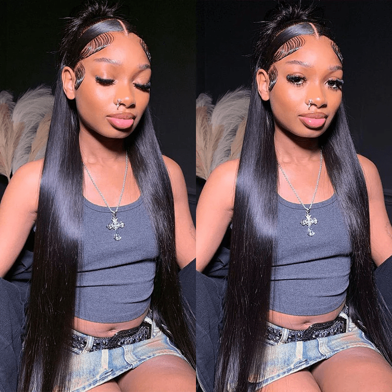 (Bogo Free) Lemoda Transparent 13x6 Lace Front Wigs Straight Human Hair Wigs - Lemoda Hair
