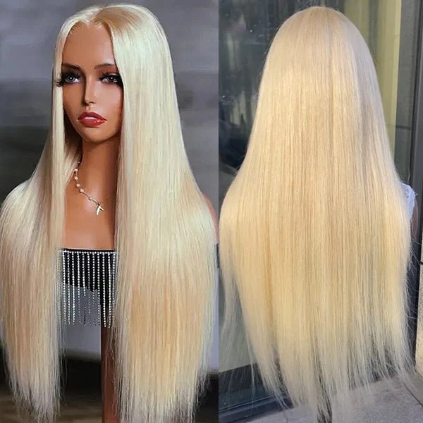 CLEARANCE | Lemoda 13x6 Lace Front Wigs 613 Blonde Body Wave Straight Human Hair Wig - Lemoda Hair